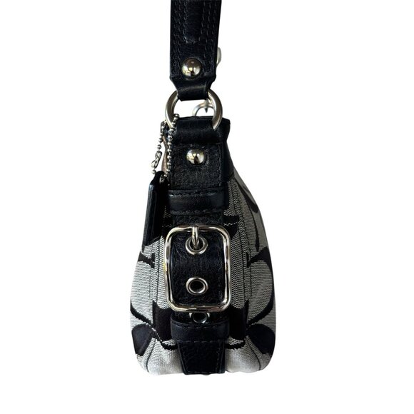 Authentic Coach Zoe Mini Baguette with Leather Trim, Silver Hardware 41856 - Picture 4 of 14